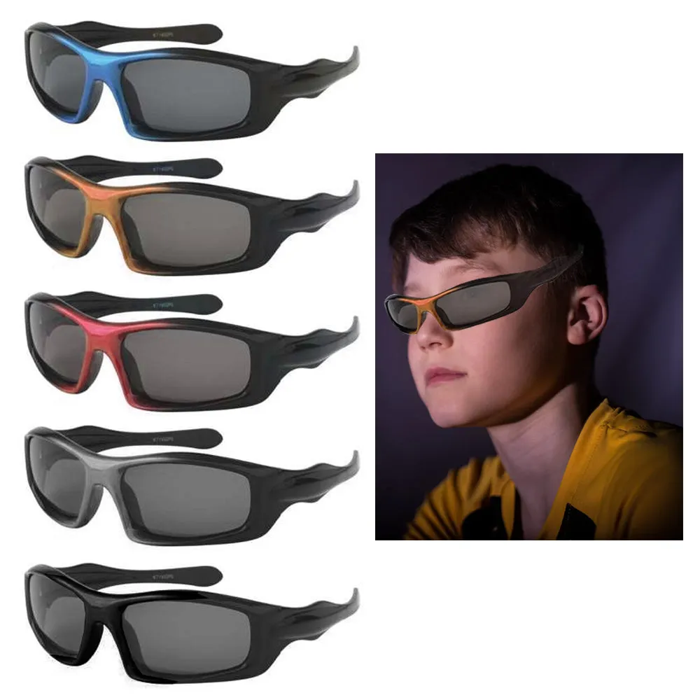 2 Pc Kids Sport Wrap Frame Sunglasses Polarized Baby Toddler Boys Girls Glasses