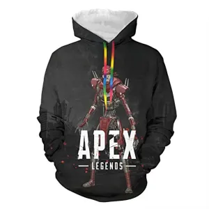 Apex Legends Hoodies - Revenant Fashion 3D Print Drawsrting Pullover Gaming Hoodie