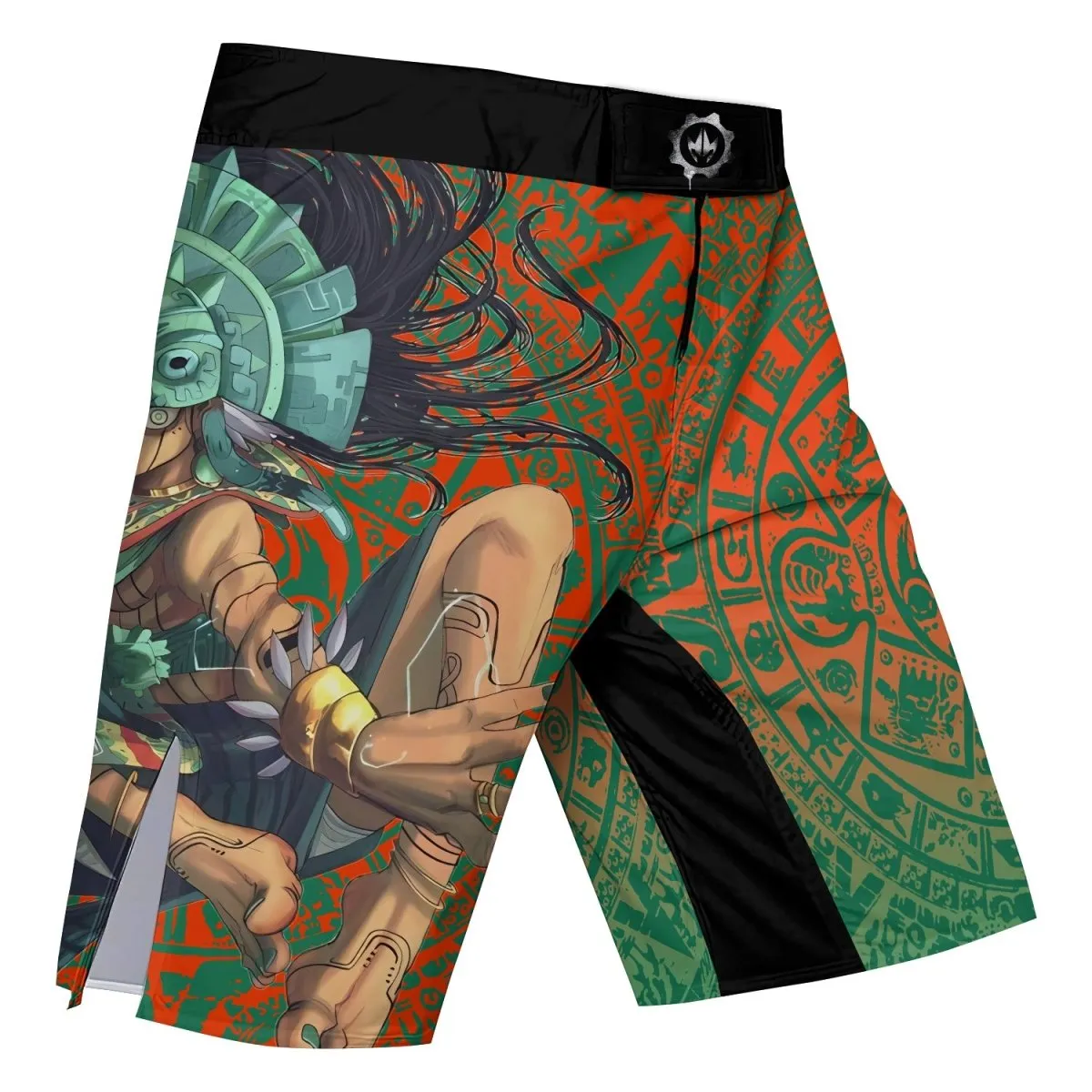 Aztec Iguana Warrior Fight Shorts