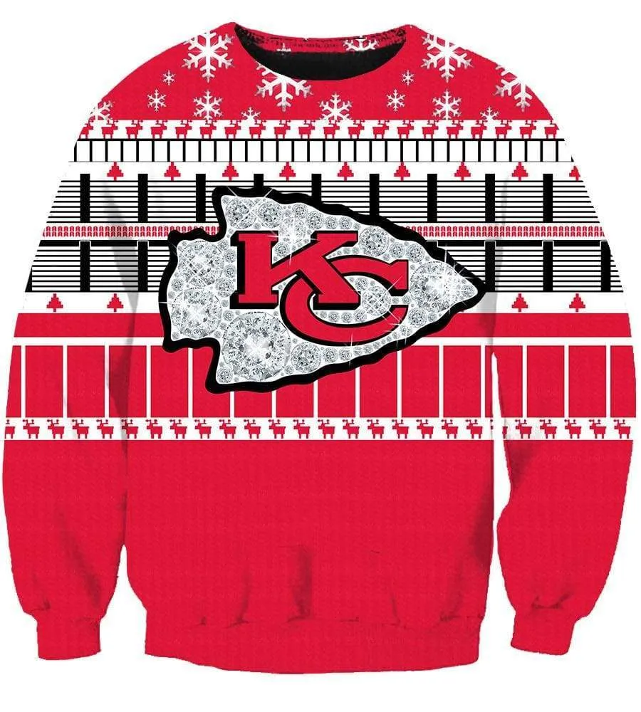 Christmas Kansas City Chiefs Sweatshirts - Red Sweatshirt