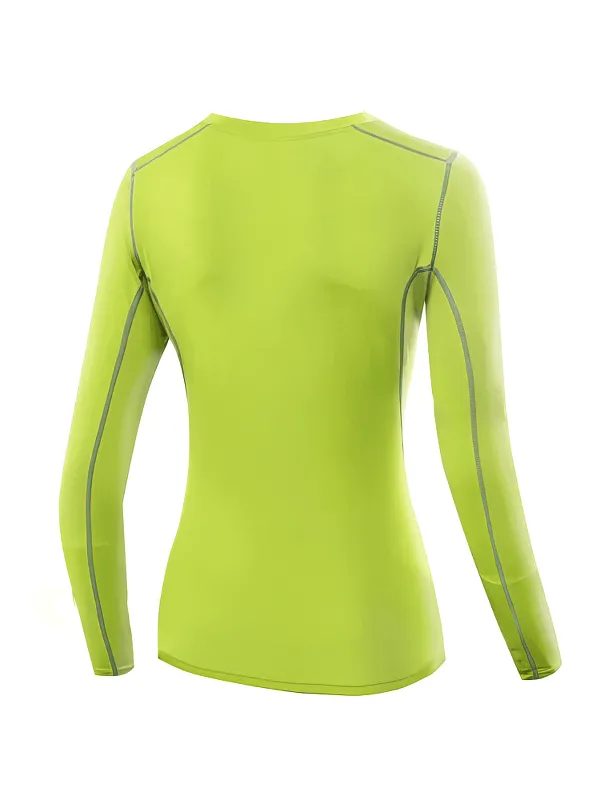 Elastic Sports Quick-Dry Women's Shirt with Long Sleeves - SF0559