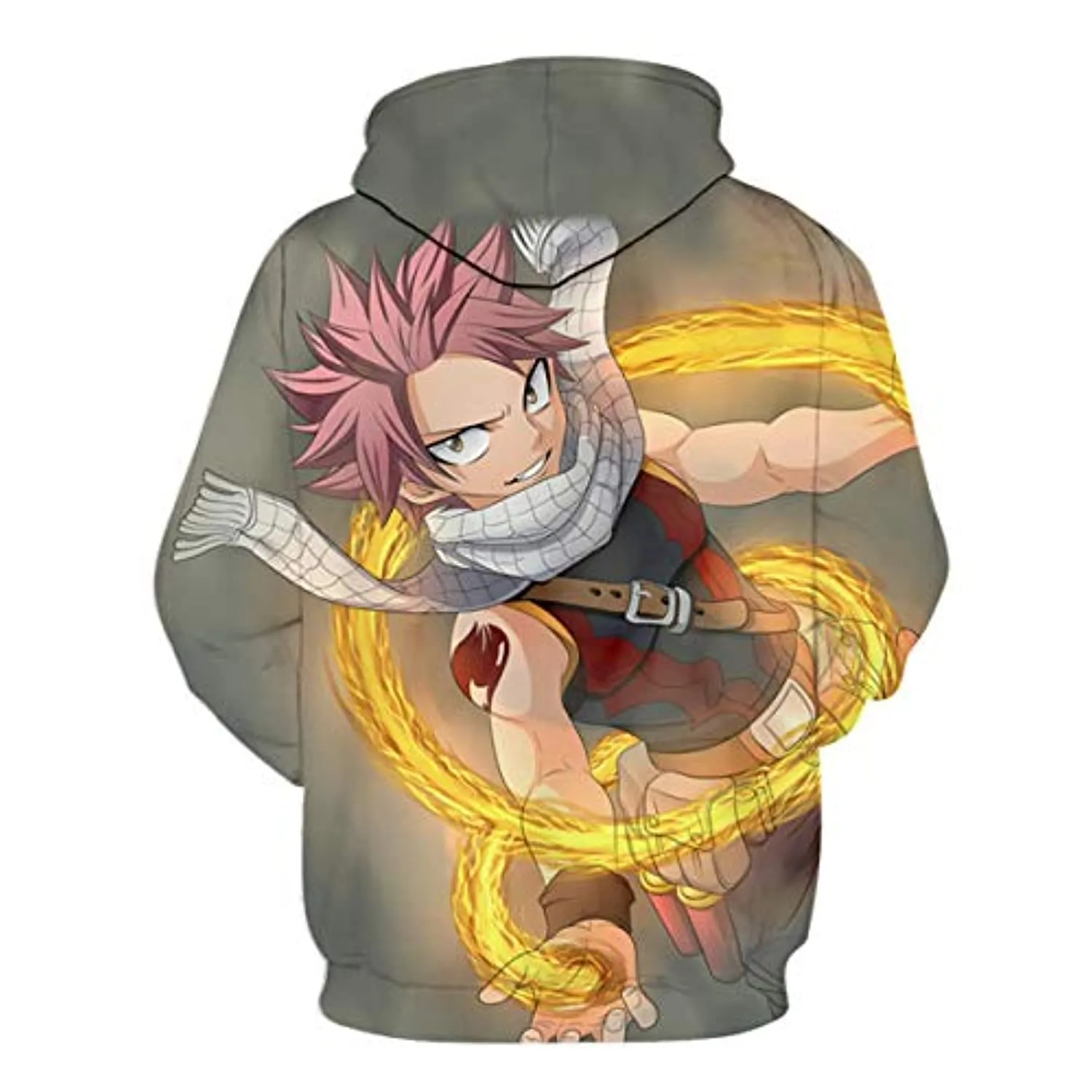 Fairy Tail 3D Printed Pullovers - Casual Drawstring Hoodies