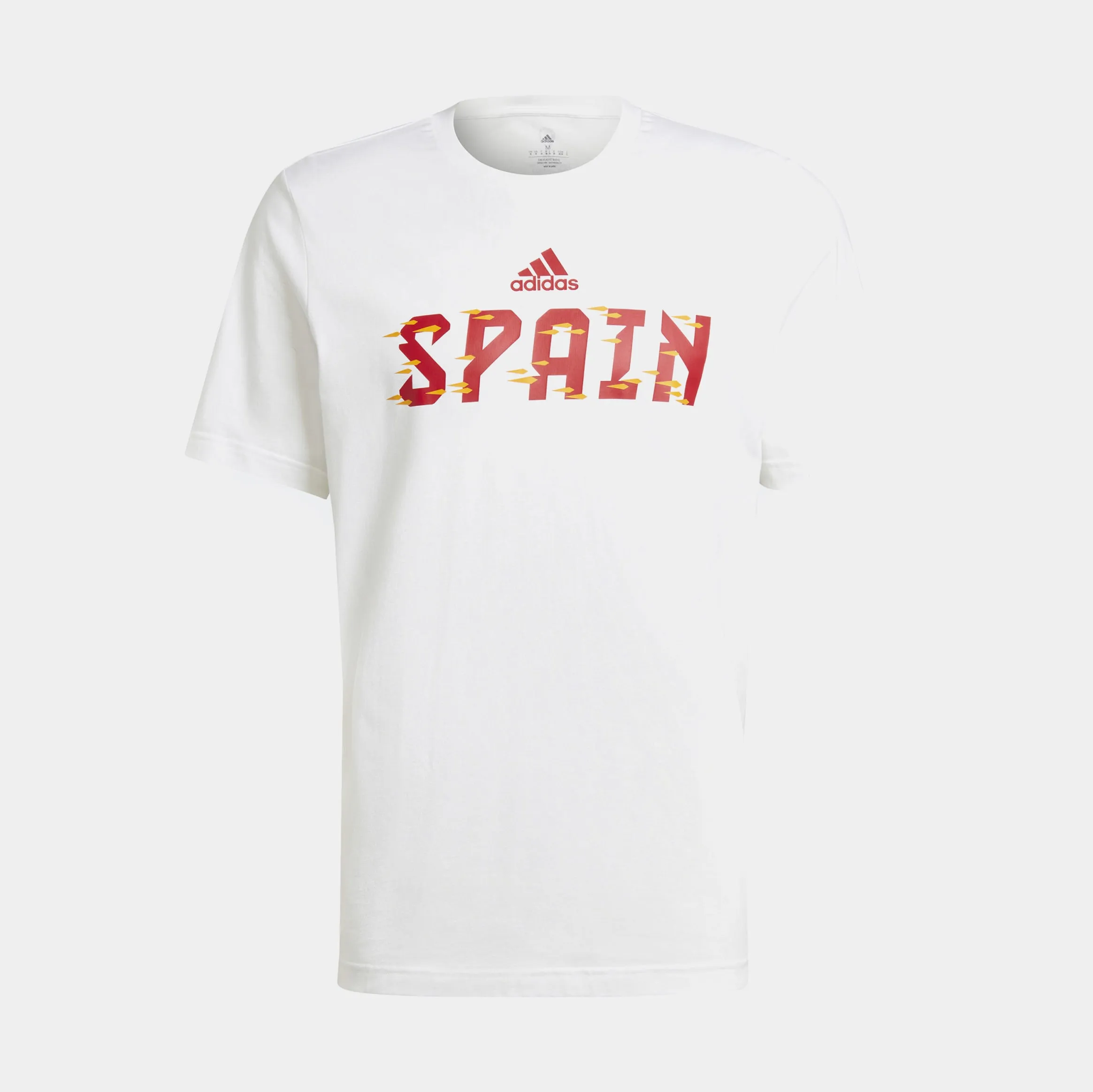 Fifa World Cup 2022 Spain Mens Short Sleeve Shirt (White)