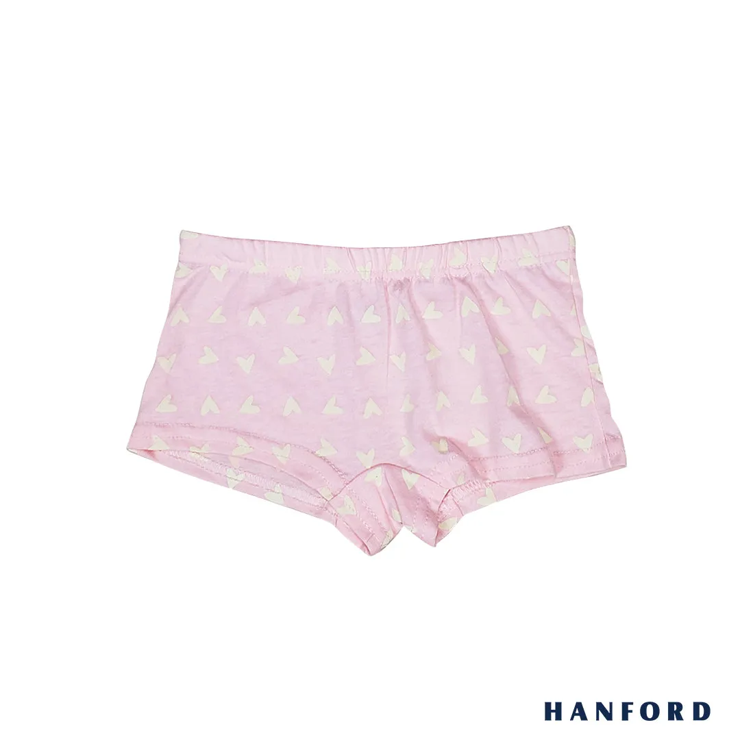 Hanford Kids Girls Teens Regular Cotton Hipster Boyleg Shorts Ballet Swan - Assorted (3in1 Pack)