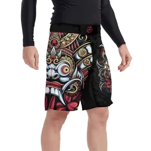 Japanese Weird Samurai Helmet Fight Shorts