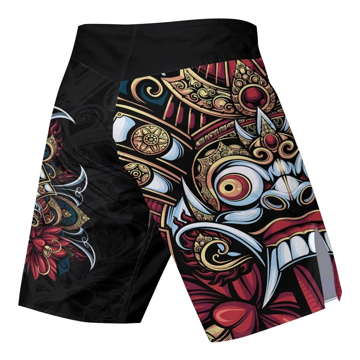 Japanese Weird Samurai Helmet Fight Shorts