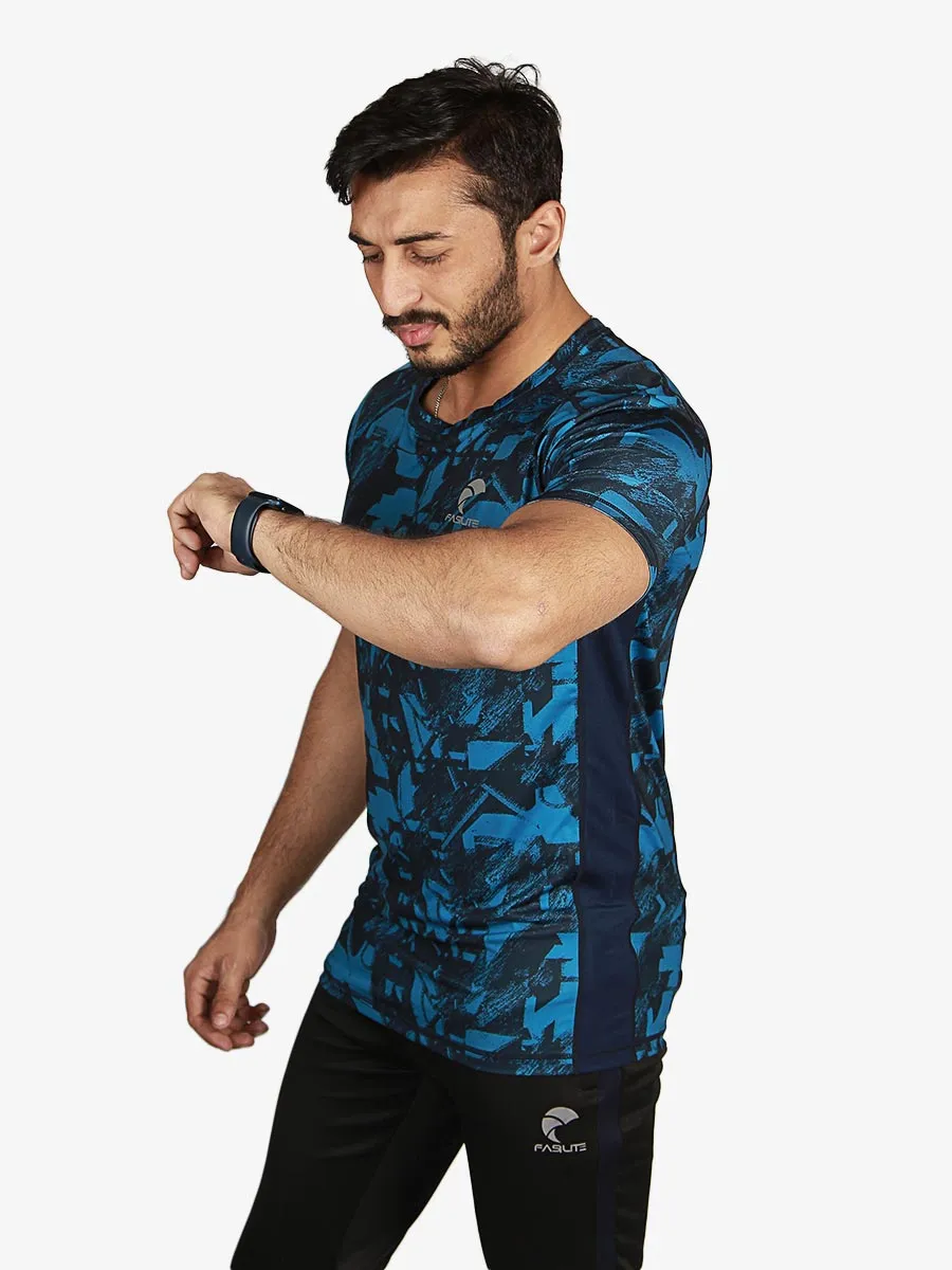 Platero - T-Shirt - 1803 - Dark Blue / Royal Blue