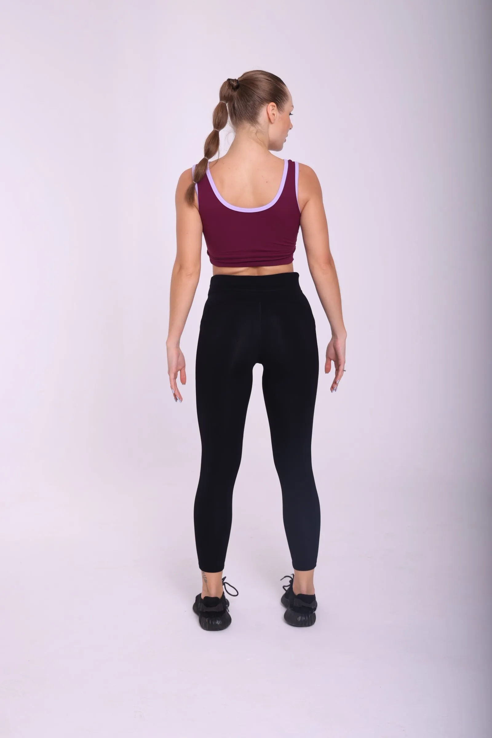 Plum/Black Co-Ord Set