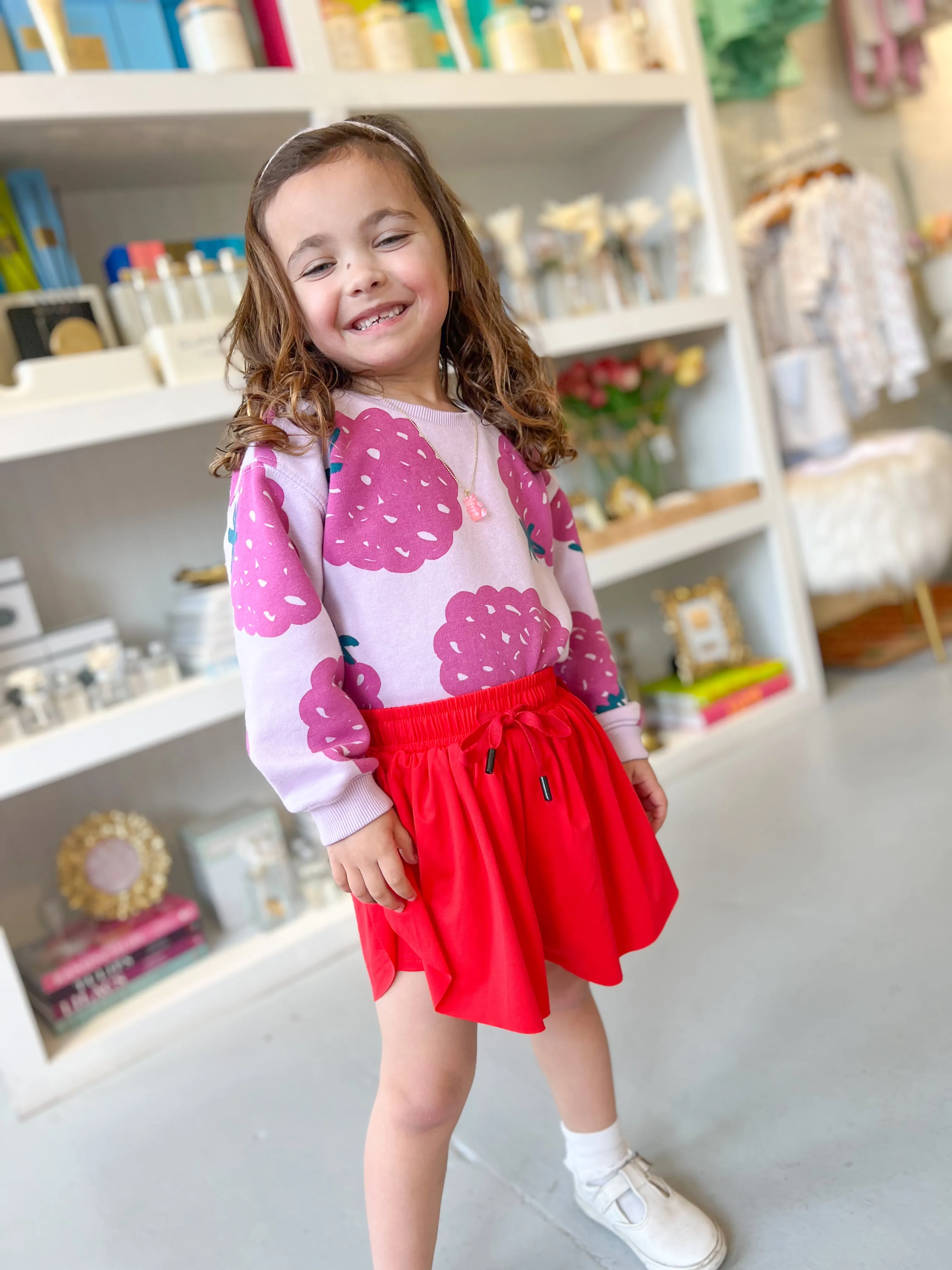 Red Butterfly Shorts