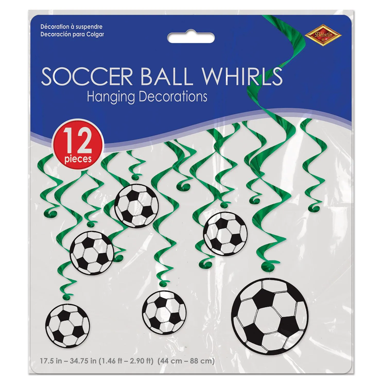 Soccer Ball Party Whirls (12 per Package)