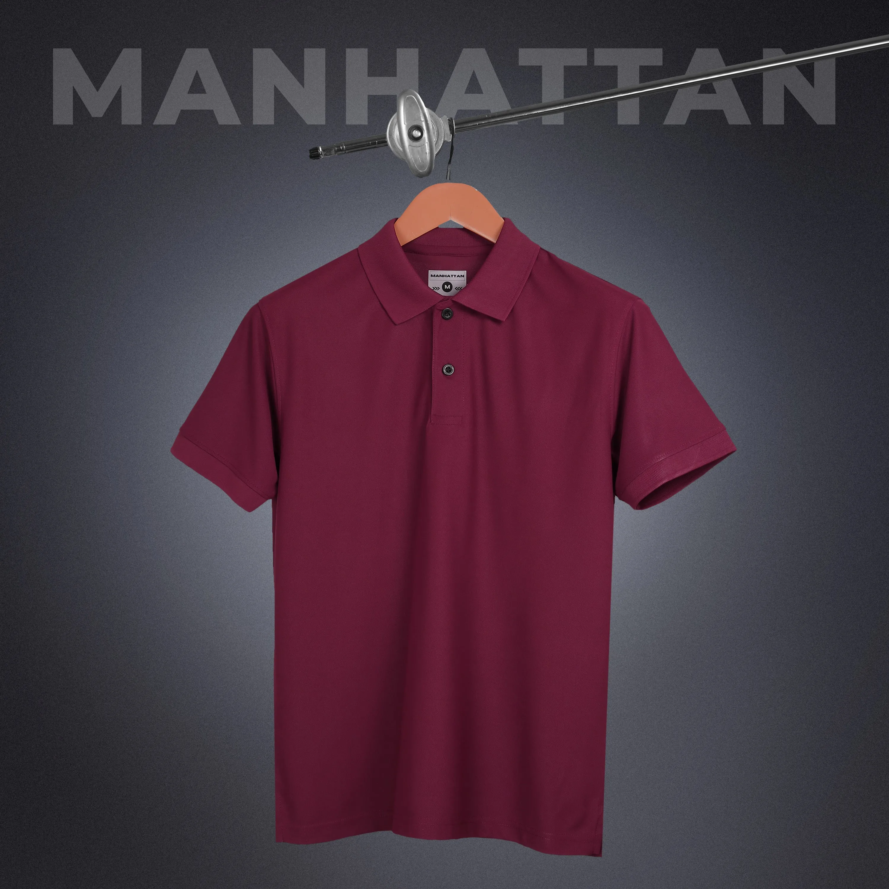 Sports Dry Fit Cherry Red Polo T Shirts (Micro Polyester)