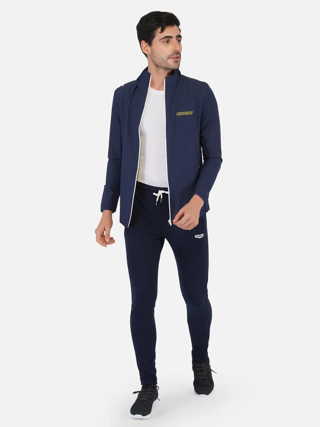 Sports Jacket Apparel Men NS Lycra  Navy Blue RWM6027